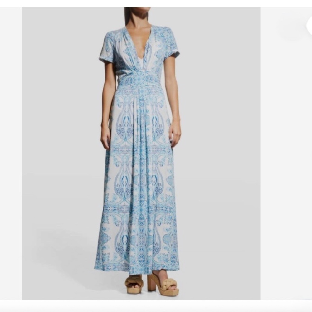 Melissa Odabash - Petunia paisley-print Voile Maxi Dress, Size L